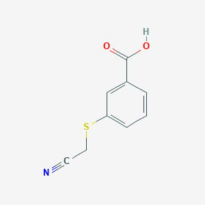 molecular formula C9H7NO2S B1528786 3-[(Cyanomethyl)sulfanyl]benzoic acid CAS No. 1339606-40-4