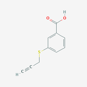 B1528787 3-(Prop-2-yn-1-ylsulfanyl)benzoic acid CAS No. 1339485-38-9