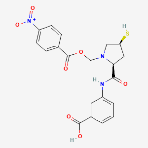 (2S, 4S)-2-[[(3-carboxyphenyl)amino]carbonyl]-4-mercapto-1-(4-nitrobenzyl)pyrrolidinecarboxylate