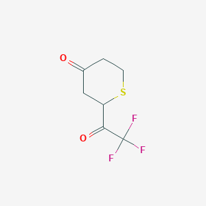 2-(Trifluoroacetyl)thian-4-one