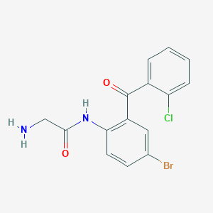 2-amino-N-[4-bromo-2-(2-chlorobenzoyl)phenyl]acetamide