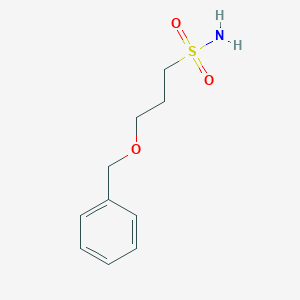 molecular formula C10H15NO3S B1528803 3-(Benzyloxy)propane-1-sulfonamide CAS No. 1408646-99-0