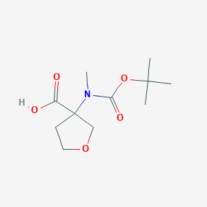 3-{[(Tert-butoxy)carbonyl](methyl)amino}oxolane-3-carboxylic acid