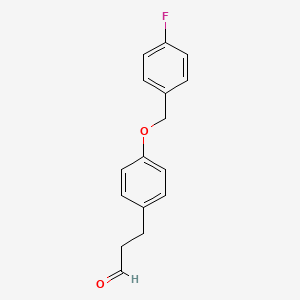 3-[4-(4-Fluoro-benzyloxy)-phenyl]-propionaldehyde