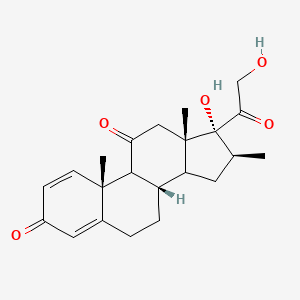 (8S,10R,13S,16S,17R)-17-hydroxy-17-(2-hydroxyacetyl)-10,13,16-trimethyl-6,7,8,9,12,14,15,16-octahydrocyclopenta[a]phenanthrene-3,11-dione