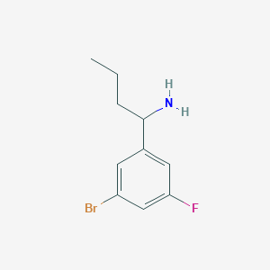 B1528824 1-(3-Bromo-5-fluorophenyl)butan-1-amine CAS No. 1270424-18-4