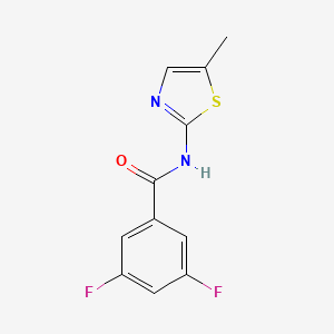 3,5-difluoro-N-(5-methyl-1,3-thiazol-2-yl)benzamide