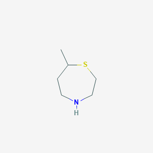 molecular formula C6H13NS B1528829 7-Methyl-1,4-thiazepane CAS No. 1428233-61-7