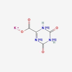 potassium;4,6-dioxo-(1,3,5-15N3)1H-1,3,5-triazine-2-carboxylate