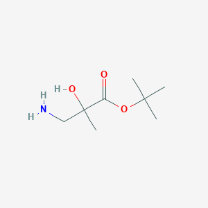 molecular formula C8H17NO3 B1528830 叔丁基 3-氨基-2-羟基-2-甲基丙酸酯 CAS No. 1461714-88-4