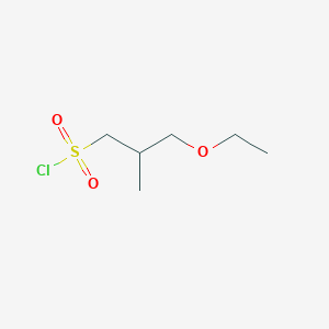 molecular formula C6H13ClO3S B1528832 3-乙氧基-2-甲基丙烷-1-磺酰氯 CAS No. 1340100-87-9