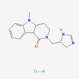 2-(4,5-dihydro-1H-imidazol-5-ylmethyl)-5-methyl-3,4,4a,9b-tetrahydropyrido[4,3-b]indol-1-one;hydrochloride