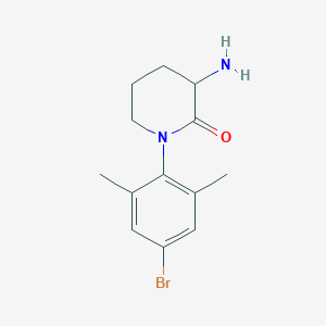 molecular formula C13H17BrN2O B1528833 3-Amino-1-(4-bromo-2,6-dimethylphenyl)piperidin-2-one CAS No. 1480961-41-8