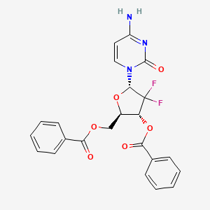 [(2R,3R,5S)-5-(4-amino-2-oxopyrimidin-1-yl)-3-benzoyloxy-4,4-difluorooxolan-2-yl]methyl benzoate