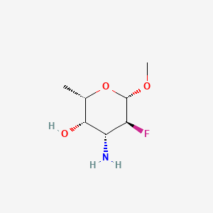 molecular formula C7H14FNO3 B15288367 3-Amino-2,3,6-trideoxy-2-fluorogalactose CAS No. 99773-72-5