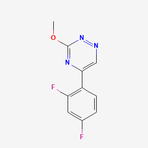 as-Triazine, 5-(2,4-difluorophenyl)-3-methoxy-