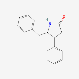 molecular formula C17H17NO B1528842 5-苄基-4-苯基吡咯烷-2-酮 CAS No. 1492567-03-9