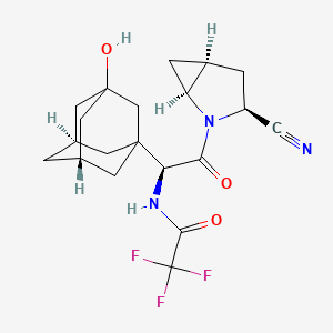 molecular formula C20H24F3N3O3 B15288422 SaxagliptinN-Trifluoroacetate 