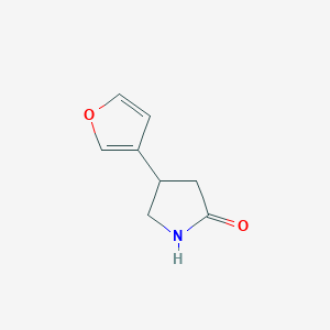 molecular formula C8H9NO2 B1528843 4-(3-呋喃基)-2-吡咯烷酮 CAS No. 1367057-70-2
