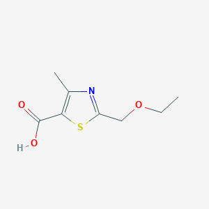 molecular formula C8H11NO3S B1528844 2-(乙氧甲基)-4-甲基-1,3-噻唑-5-羧酸 CAS No. 136204-53-0
