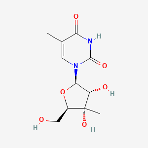 1-[(2R,3R,4S,5R)-3,4-dihydroxy-5-(hydroxymethyl)-4-methyloxolan-2-yl]-5-methylpyrimidine-2,4-dione