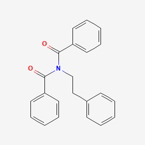 molecular formula C22H19NO2 B15288456 N-Benzoyl-N-(2-phenylethyl)benzamide 