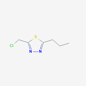 molecular formula C6H9ClN2S B1528847 2-(氯甲基)-5-丙基-1,3,4-噻二唑 CAS No. 1423029-15-5