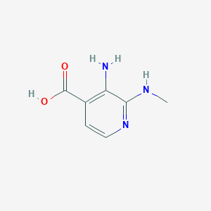 molecular formula C7H9N3O2 B1528848 3-氨基-2-(甲基氨基)吡啶-4-羧酸 CAS No. 1494933-38-8