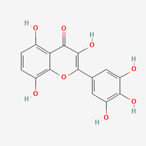 molecular formula C15H10O8 B15288483 3,3',4',5,5',8-Hexahydroxyflavone CAS No. 90332-28-8