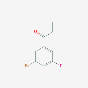 molecular formula C9H8BrFO B1528850 1-(3-溴-5-氟苯基)丙酮 CAS No. 519050-96-5