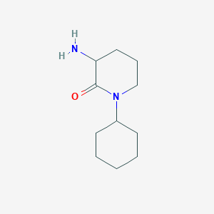 B1528856 3-Amino-1-cyclohexylpiperidin-2-one CAS No. 1343448-63-4