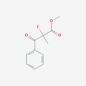 alpha-Fluoro-alpha-methyl-beta-oxo-benzenepropanoic acid methyl ester