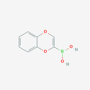 molecular formula C8H7BO4 B15288602 1,4-Benzodioxin-2-ylboronic acid 