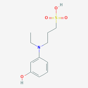 molecular formula C11H17NO4S B15288631 N-Ethyl-N-(3-sulfopropyl)-M-aminophenol 