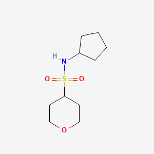 molecular formula C10H19NO3S B1528864 N-cyclopentyloxane-4-sulfonamide CAS No. 1355642-84-0