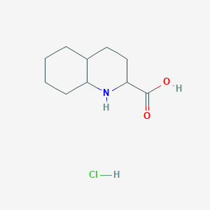 molecular formula C10H18ClNO2 B1528872 十氢喹啉-2-甲酸盐酸盐 CAS No. 253136-28-6