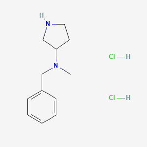 molecular formula C12H20Cl2N2 B1528873 N-苄基-N-甲基-3-吡咯烷二胺二盐酸盐 CAS No. 1219980-55-8