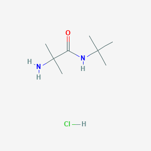 molecular formula C8H19ClN2O B1528877 2-Amino-N-(tert-butyl)-2-methylpropanamide hydrochloride CAS No. 1220037-14-8