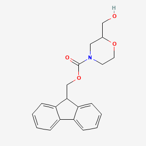 molecular formula C20H21NO4 B15288774 (9H-fluoren-9-yl)methyl 2-(hydroxymethyl)morpholine-4-carboxylate 