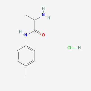 molecular formula C10H15ClN2O B1528878 2-氨基-N-(4-甲基苯基)丙酰胺盐酸盐 CAS No. 1236259-27-0