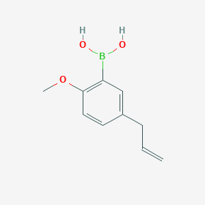 molecular formula C10H13BO3 B15288837 5-Allyl-2-methoxyphenylboronic acid 