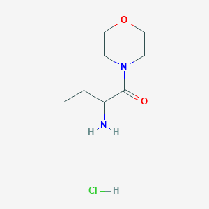 molecular formula C9H19ClN2O2 B1528887 2-Amino-3-methyl-1-(4-morpholinyl)-1-butanone hydrochloride CAS No. 56415-14-6