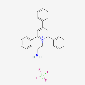 molecular formula C25H23BF4N2 B15288878 2-(2,4,6-Triphenylpyridin-1-ium-1-yl)ethanamine;tetrafluoroborate 