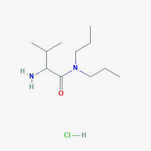 molecular formula C11H25ClN2O B1528888 2-Amino-3-methyl-N,N-dipropylbutanamide hydrochloride CAS No. 1236260-89-1