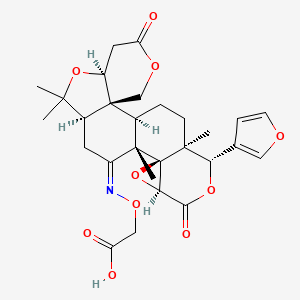 molecular formula C28H33NO10 B15288903 Limonin 7-(O-Carboxymethyl)oxime 