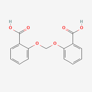 molecular formula C15H12O6 B15288910 2-[(2-carboxyphenoxy)methoxy]benzoic Acid 