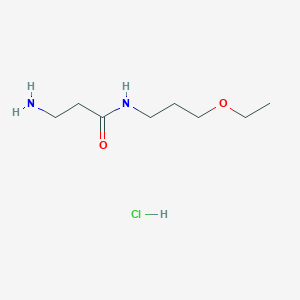 molecular formula C8H19ClN2O2 B1528892 Chlorhydrate de 3-amino-N-(3-éthoxypropyl)propanamide CAS No. 1220035-24-4