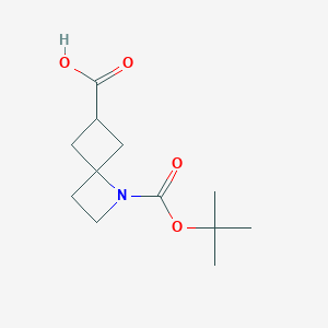 molecular formula C12H19NO4 B1528893 1-Boc-1-氮杂螺[3.3]庚烷-6-羧酸 CAS No. 1374659-11-6