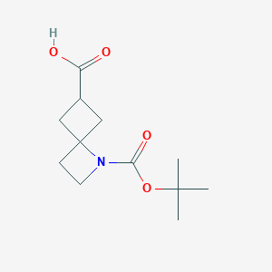 molecular formula C12H19NO4 B1528893 Ácido 1-Boc-1-azaspiro[3.3]heptano-6-carboxílico CAS No. 1374659-11-6