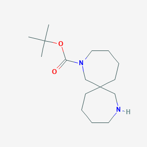 molecular formula C16H30N2O2 B1528894 Tert-butyl 2,9-diazaspiro[6.6]tridecane-2-carboxylate CAS No. 1160246-81-0